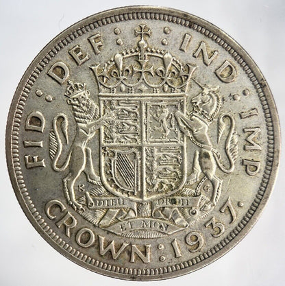 1937 George VI Crown Silver Coin | Fine Collectable Grade | a1984