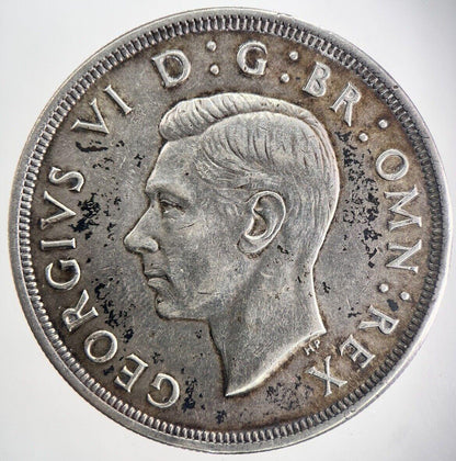 1937 George VI One Crown Silver Coin | Very High Grade | a2502