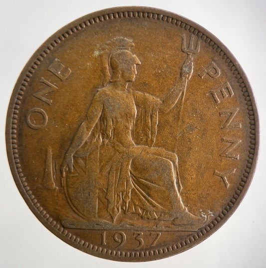 1937 George VI One Penny Coin | Fine Collectable Grade