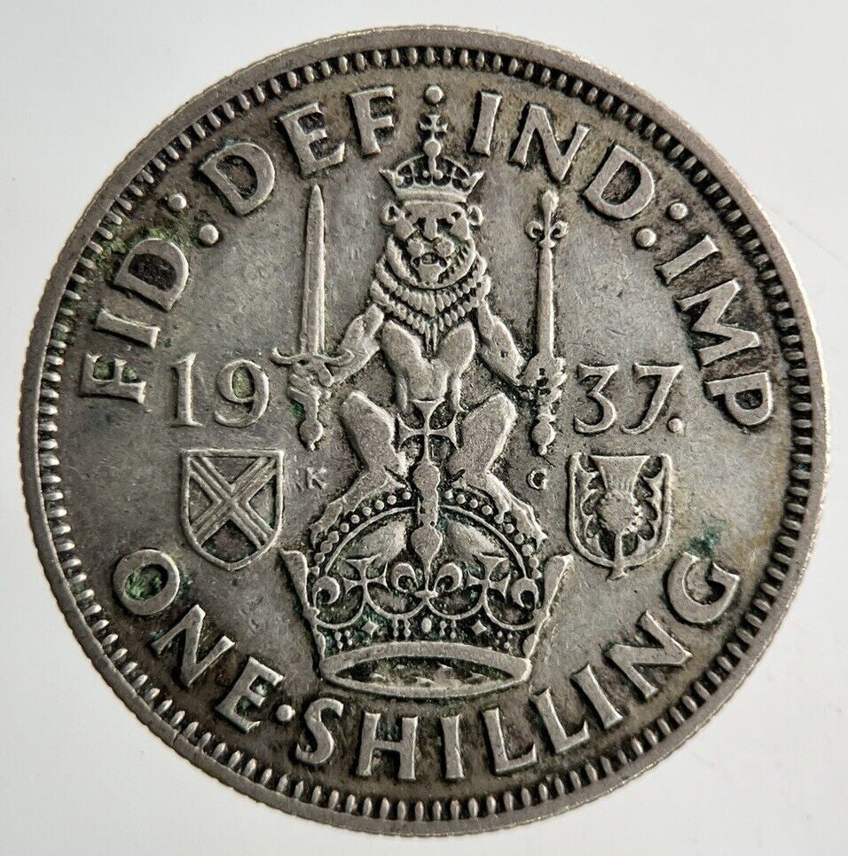 1937 George VI One Shilling Silver Coin | Fine Collectable Grade