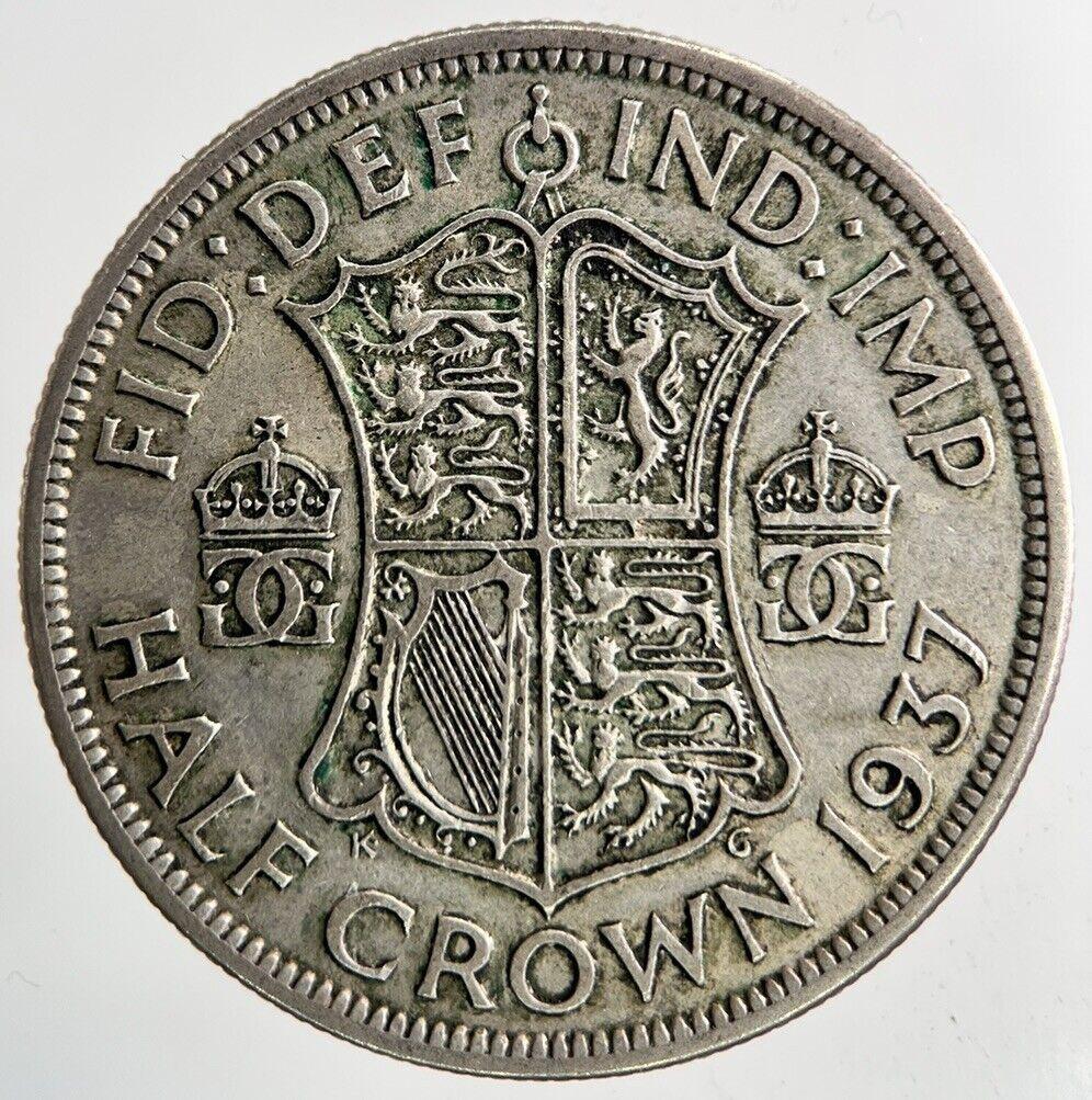 1937 George VI Half-Crown Silver Coin | Fine Collectable Grade