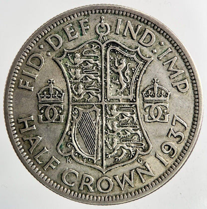 1937 George VI Half-Crown Silver Coin | Fine Collectable Grade