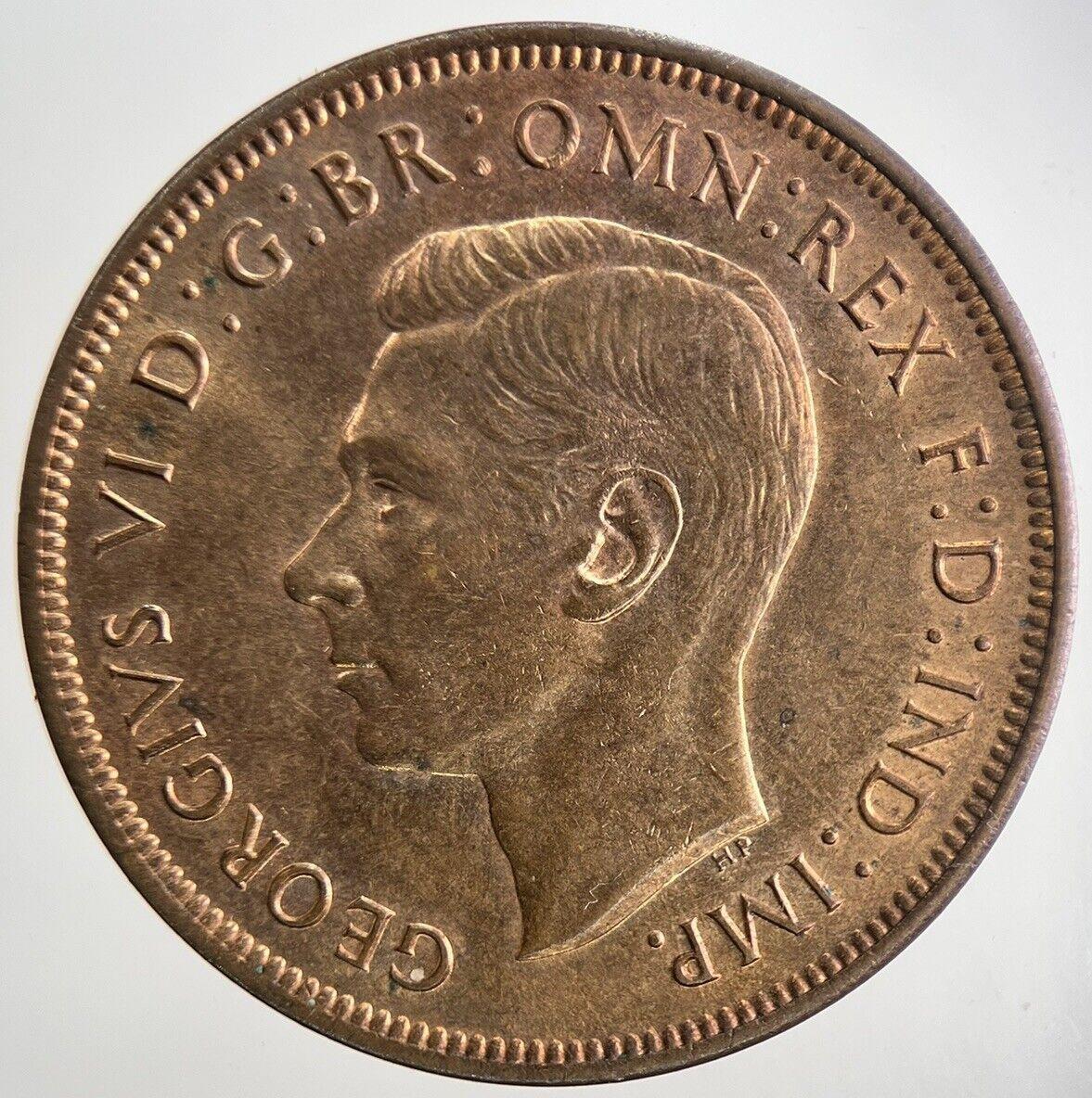 1937 George VI One Penny British Coin | Uncirculated UNC Grade | a8783