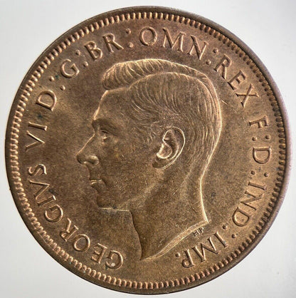 1937 George VI One Penny British Coin | Uncirculated UNC Grade | a8783