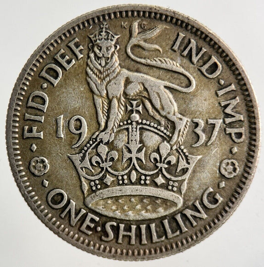 1937 George VI Shilling Silver Coin | Fine Collectable Grade