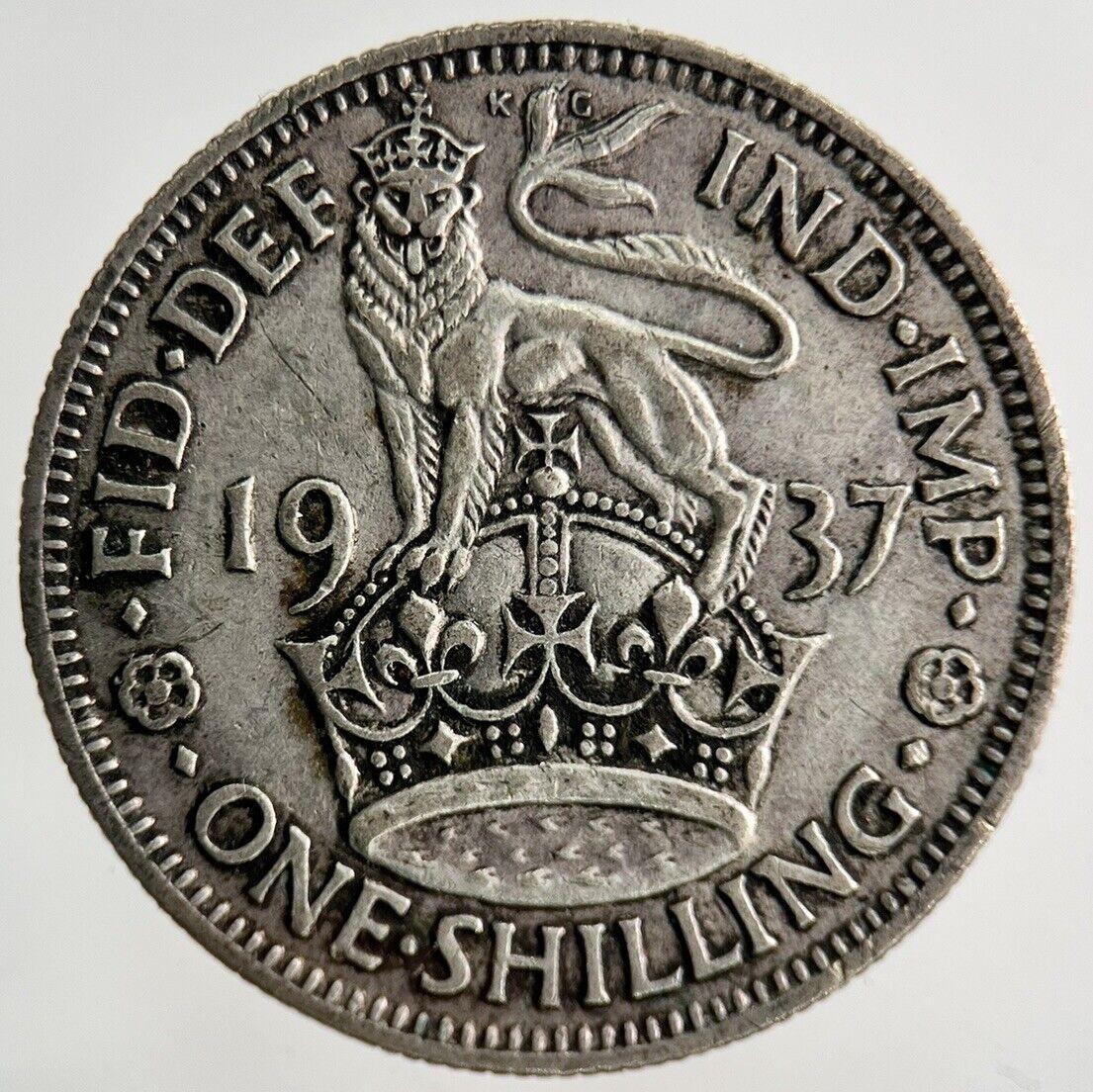 1937 George VI Shilling Silver Coin | Fine Collectable Grade