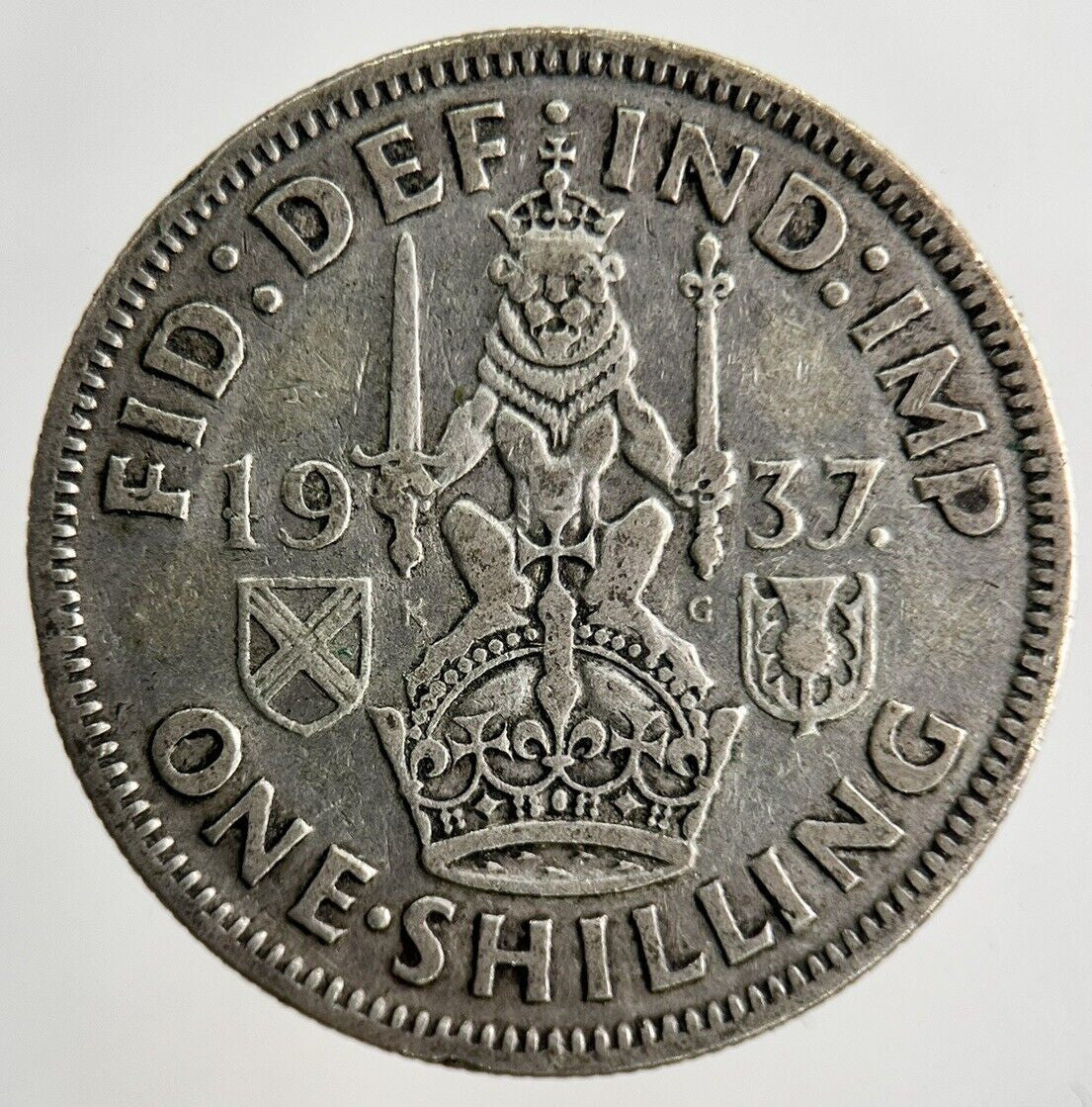 1937 George VI Shilling Silver Coin | Collectable Grade