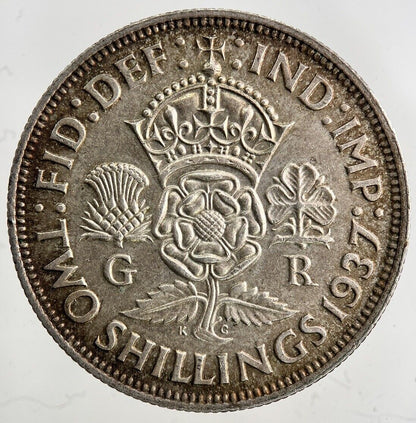 1937 George VI Florin Silver Coin | Very High Grade