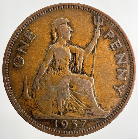 1937 George VI One Penny Coin | Fine Collectable Grade
