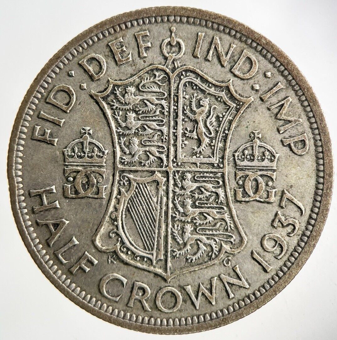 1937 George VI Half-Crown Silver Coin | Fine Collectable Grade