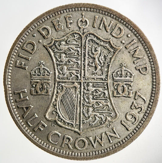 1937 George VI Half-Crown Silver Coin | Fine Collectable Grade
