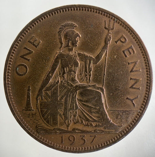 1937 George VI One Penny Coin | Fine Collectable Grade