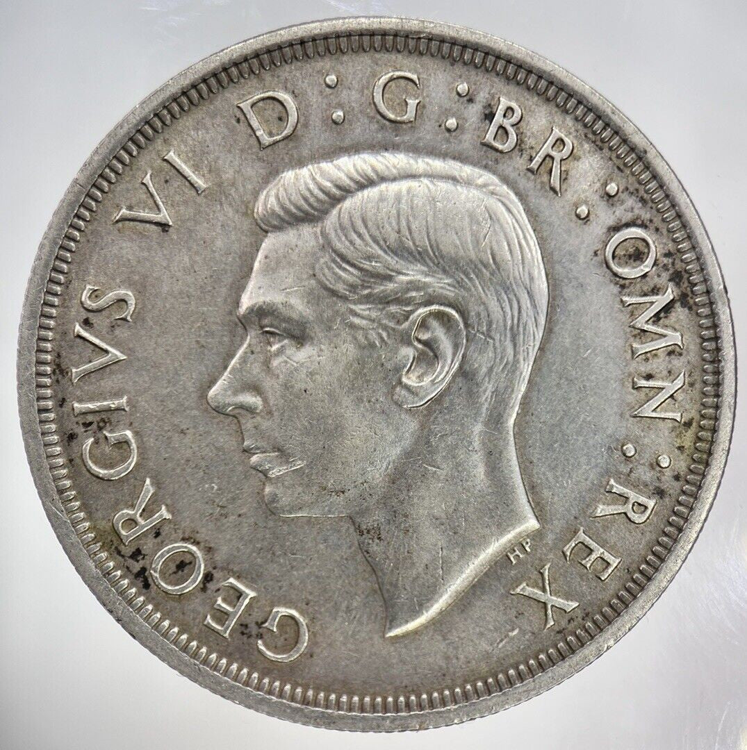 1937 George VI One Crown Silver Coin | Very High Grade