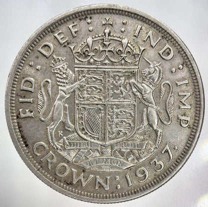 1937 George VI One Crown Silver Coin | Very High Grade