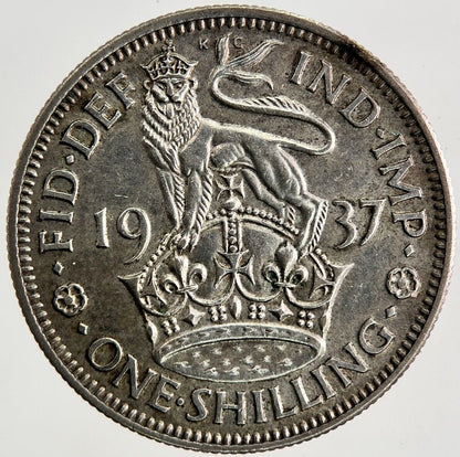 1937 George VI One Shilling Silver Coin | Very High Grade