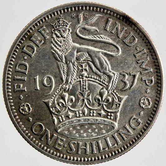1937 George VI One Shilling Silver Coin | Very High Grade