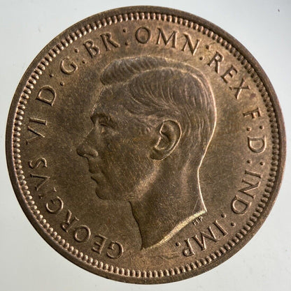 1937 George VI Half-Penny Coin | Very Fine Grade