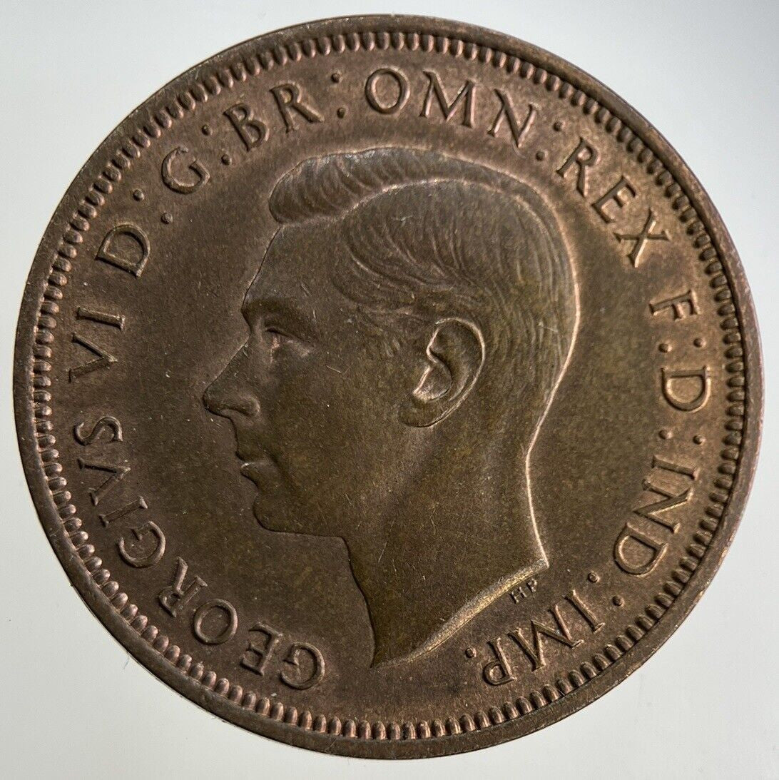 1937 George VI Half-Penny Coin | Very Fine Grade