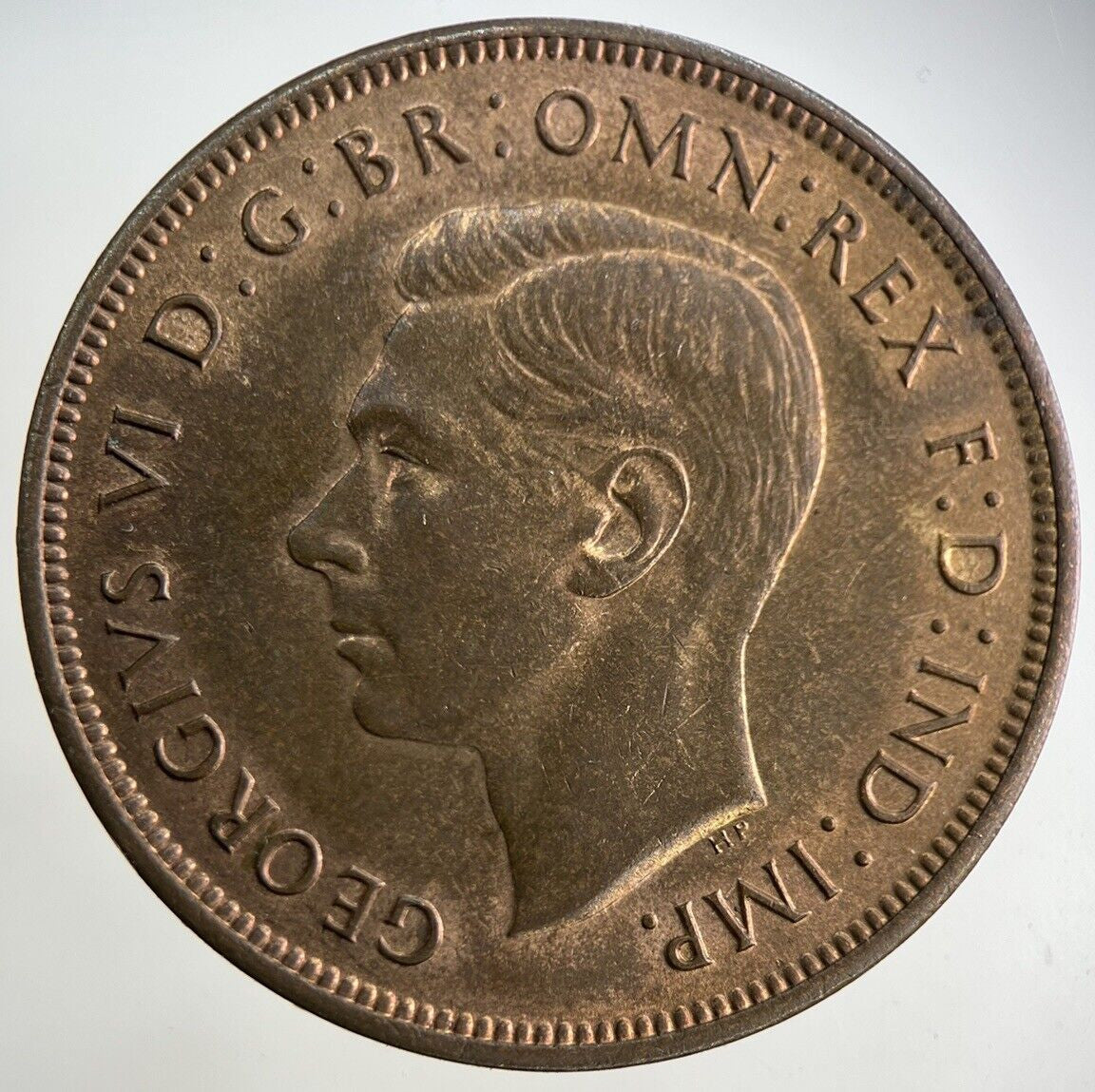 1937 George VI One Penny Coin | Very Fine Grade