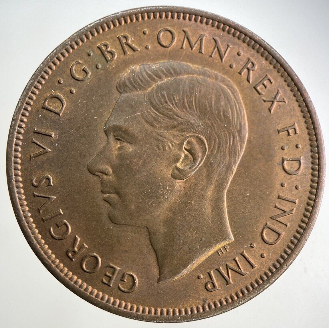 1937 George VI One Penny Coin | Very Fine Grade