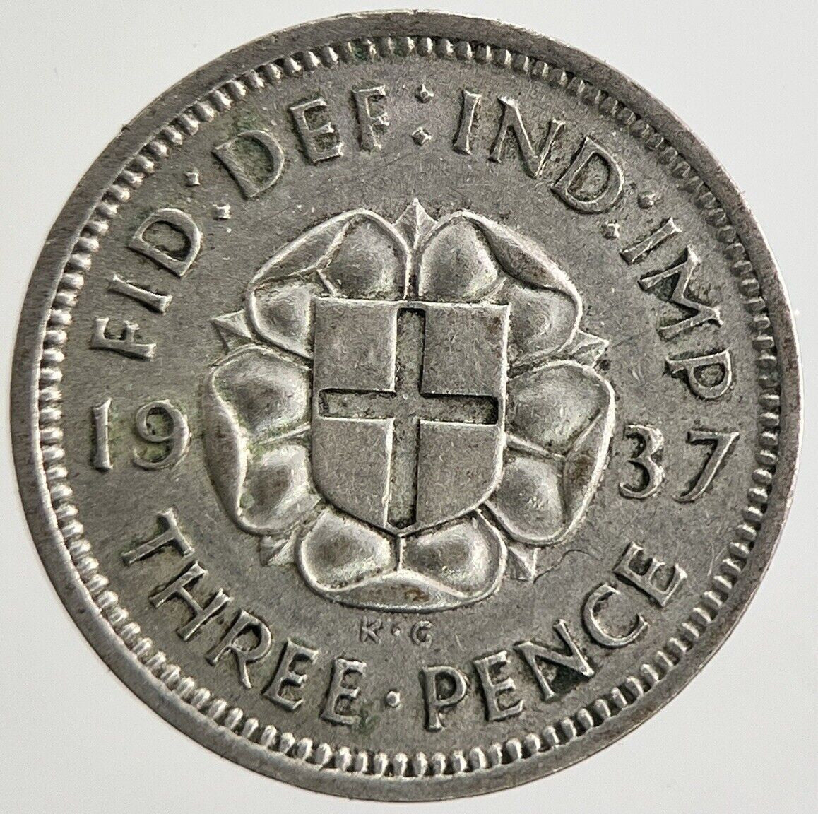 1937 George VI Threepence Silver Coin | Fine Collectable Grade