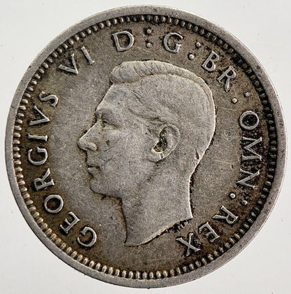 1937 George VI Threepence Silver Coin | Fine Collectable Grade | a5861