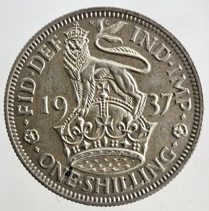 1937 George VI Shilling Silver Coin | Very High Grade