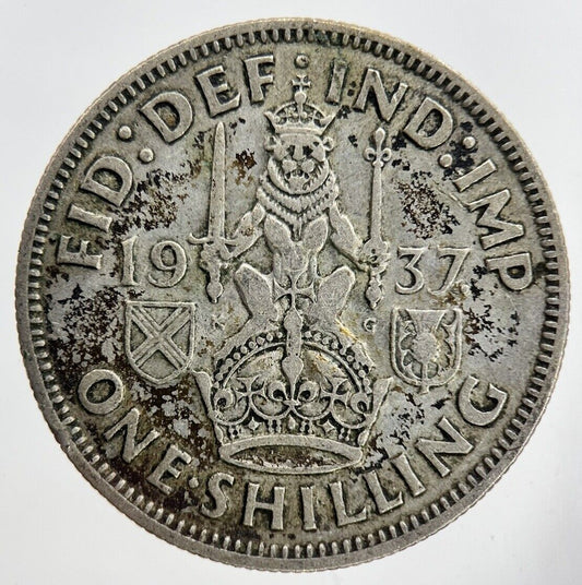 1937 George VI Shilling Silver Coin | Fine Collectable Grade