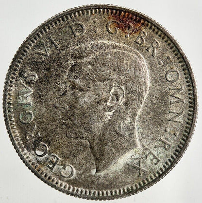 1937 George VI Shilling Silver Coin | Very High Grade