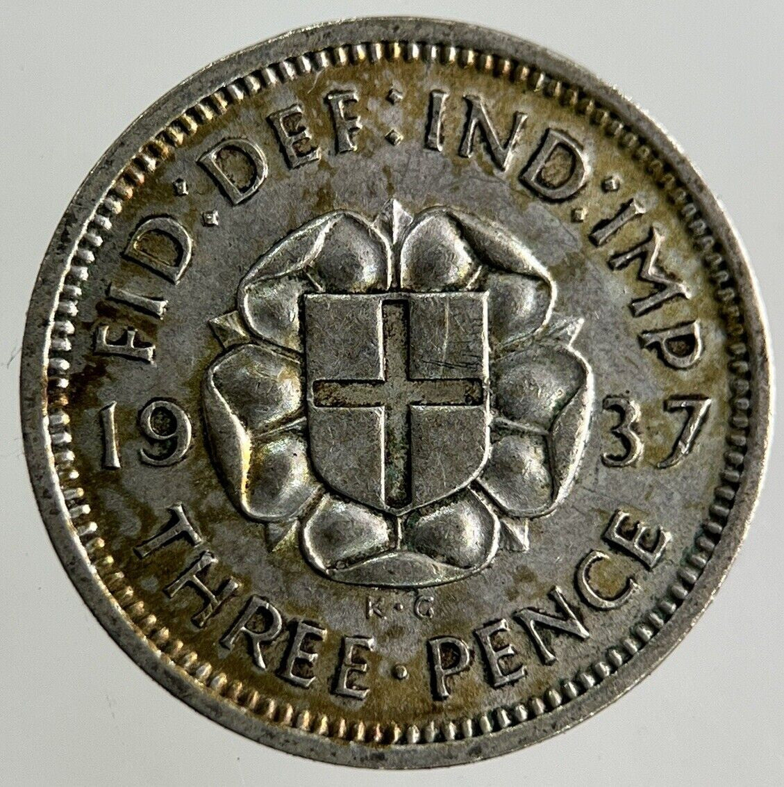 1937 George VI Threepence Silver Coin | Fine Collectable Grade