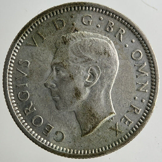 1937 George VI Sixpence Silver Coin | Fine Collectable Grade