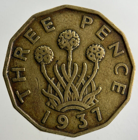 1937 George VI Threepence Coin | Fine Collectable Grade