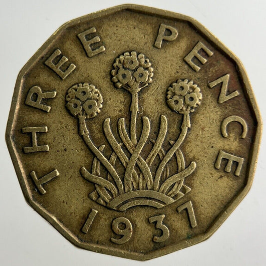 1937 George VI Threepence Coin | Fine Collectable Grade