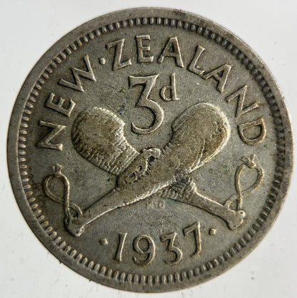 1937 New Zealand Threepence Silver Coin | Collectable Grade