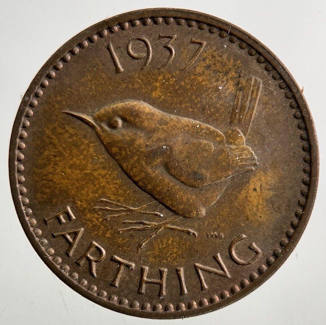 1937 George VI Wren Farthing Coin | Very High Grade
