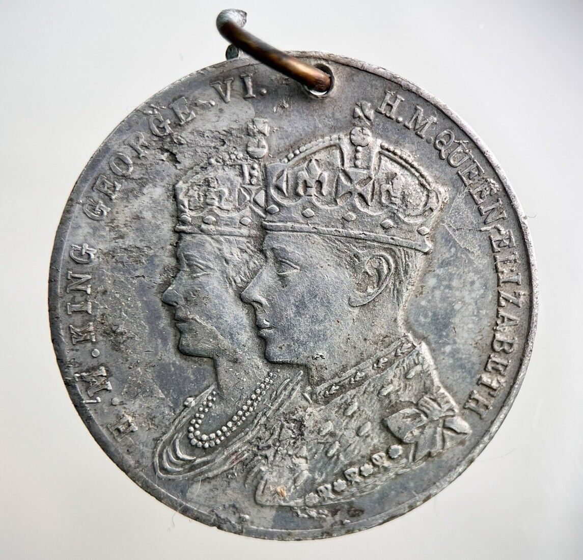 1937 King George VI Crowned Coronation Commemorative Medal