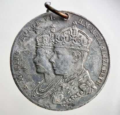 1937 King George VI Crowned Coronation Commemorative Medal
