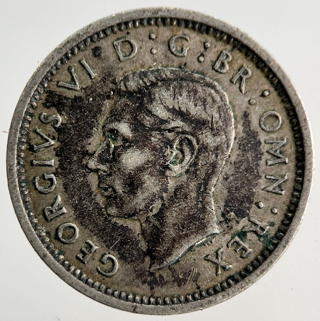 1937 George VI Threepence Silver Coin | Very High Grade