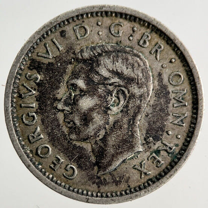 1937 George VI Threepence Silver Coin | Very High Grade