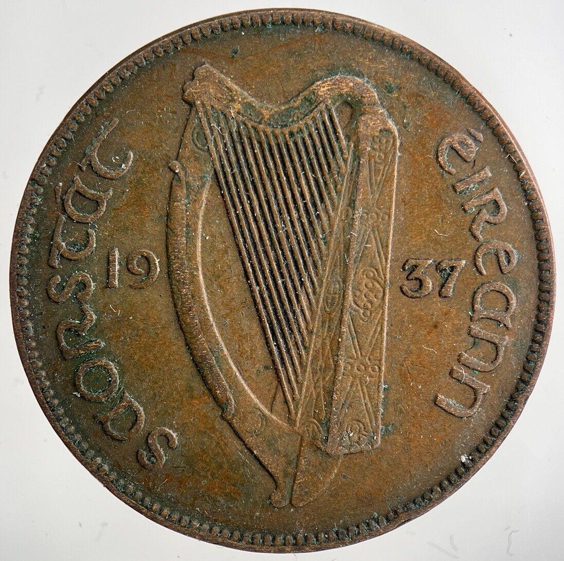 1937 Irish One Penny Coin | Fine Collectable Grade
