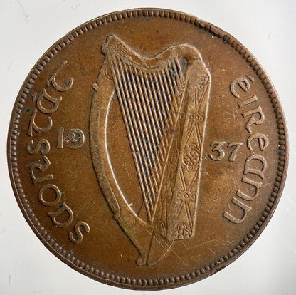 1937 Irish One Penny Coin | Collectable Grade