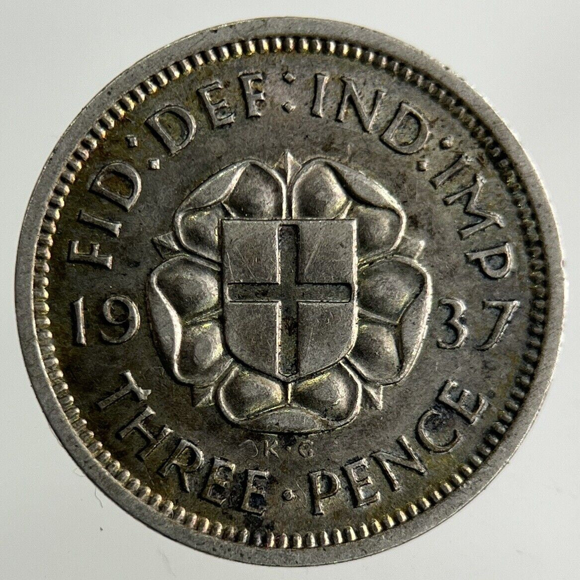 1937 George VI Threepence Silver Coin | Very High Grade