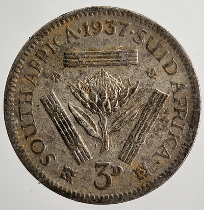 1937 South Africa Threepence Coin | Fine Collectable Grade | a6510