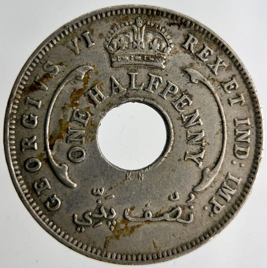 1937 West Africa Half-Penny Coin | Fine Collectable Grade