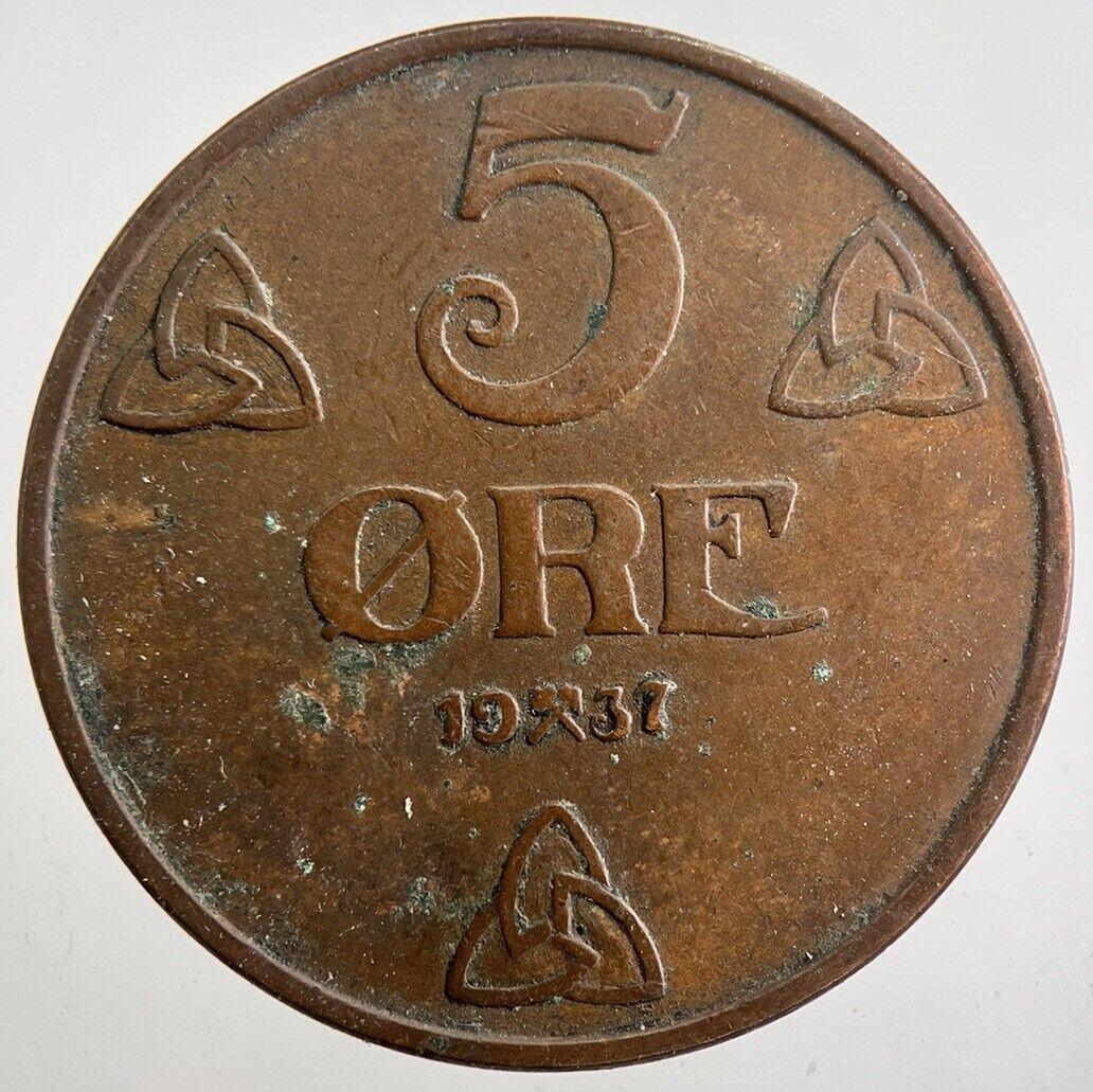 1937 Sweden 5 Ore Coin | Fine Collectable Grade | a7431
