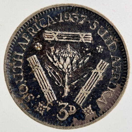 1937 South Africa Threepence Silver Coin | Collectable Grade