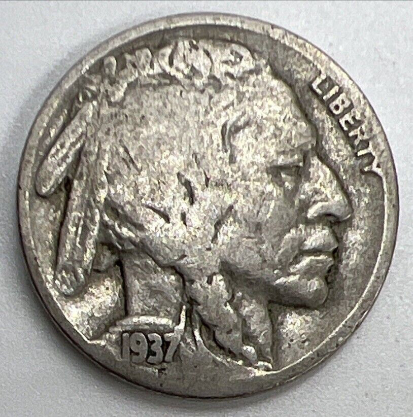 1937 US USA Buffalo Indian Head Nickel Coin | Collectable Grade | a1124