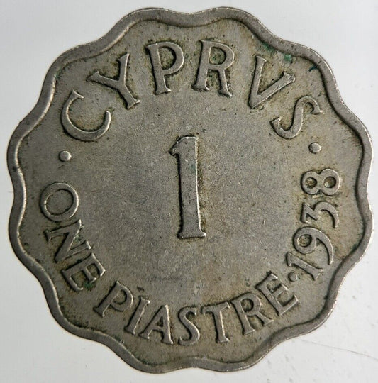 1938 Cyprus 1 Piastre Coin | Fine Collectable Grade
