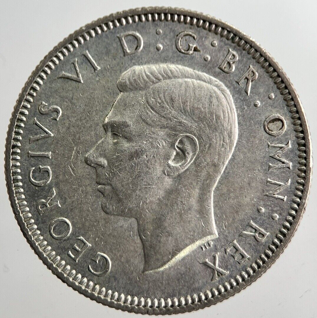 1938 George VI British One Shilling Silver Coin | Very High Grade | a8258