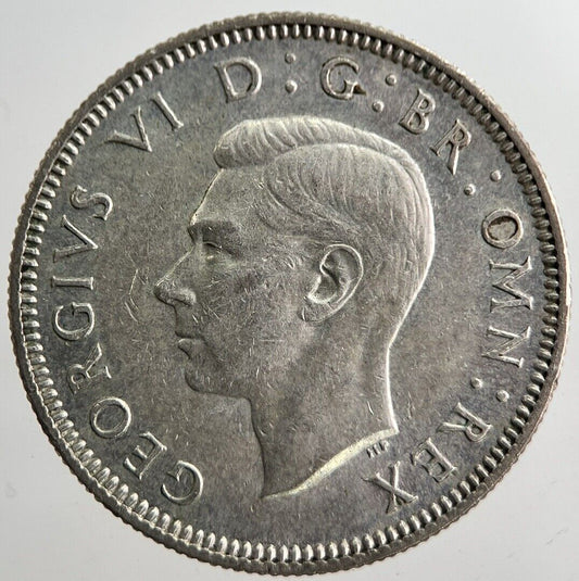1938 George VI British One Shilling Silver Coin | Very High Grade | a8258